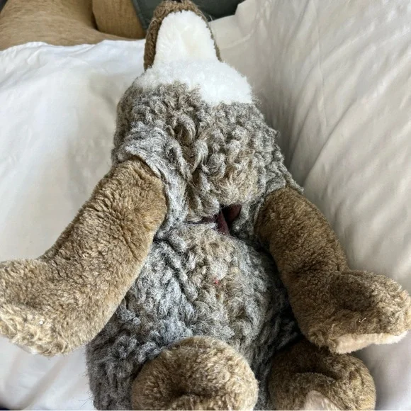 Folkmanis Coyote Full Body Puppet Gray Brown White Lifelike Plush 16" - Picture 4 of 10